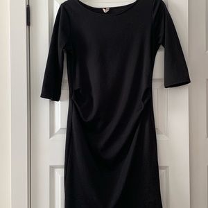 Pink Blush black maternity dress